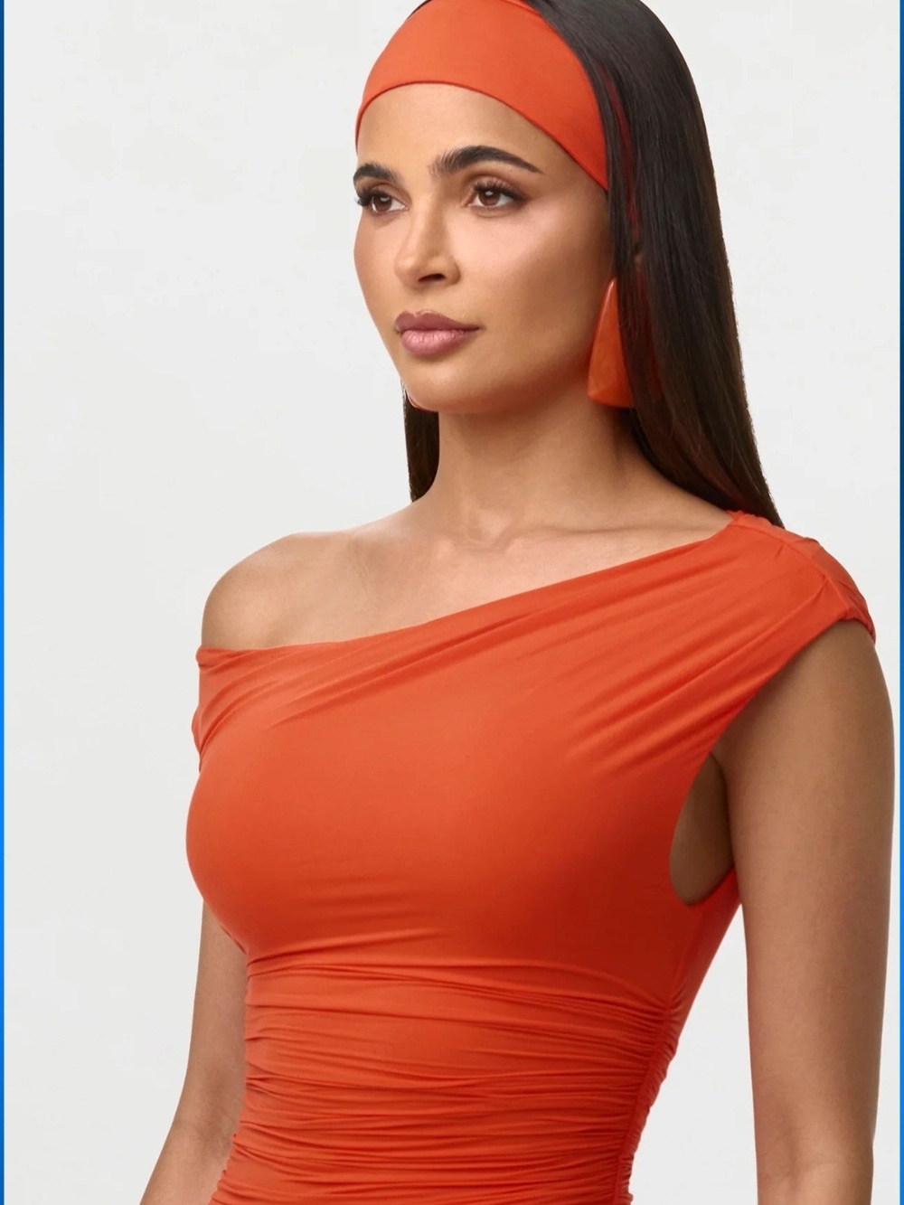 Naked Ruched Off Shoulder Top